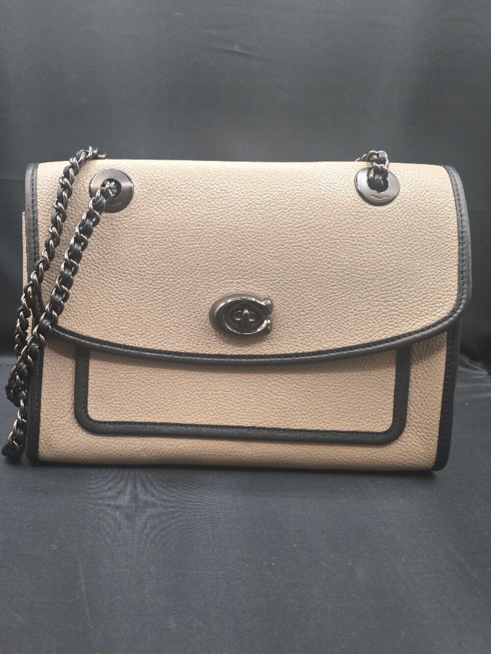 Coach Soft Parker Shoulder Bag 75575 Stone